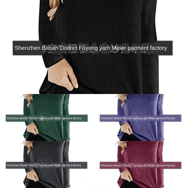 

2020 осень нового женского пальто грудь крест v-образный вырез с длинным рукавом рыхлых 2020 осенью нового женского пальто футболка верхней, White