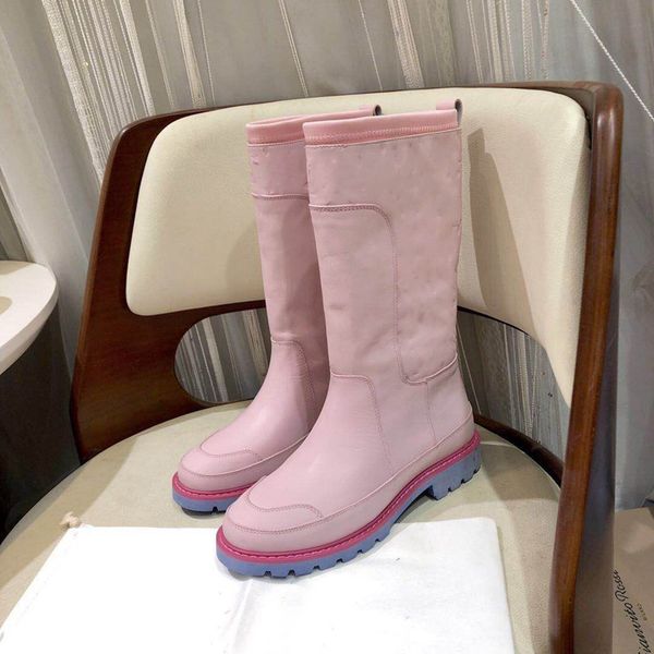 

women boots casual bottines new era ladies boot shoes fashion winter bottes mid-calf boot leather platform boots botas de mujer, Black