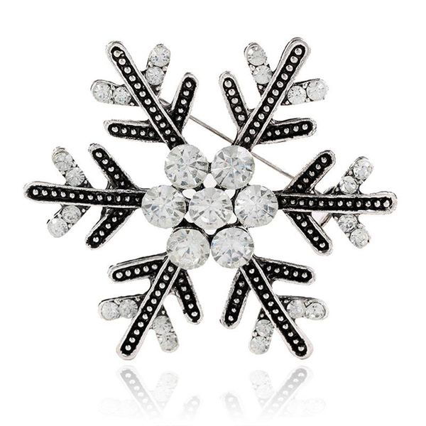 

pins, brooches brooch pin christmas snowflake rhinestone gift, Gray