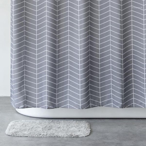 

aimjerry fabric shower curtain for bathroom washable waterproof curtain1