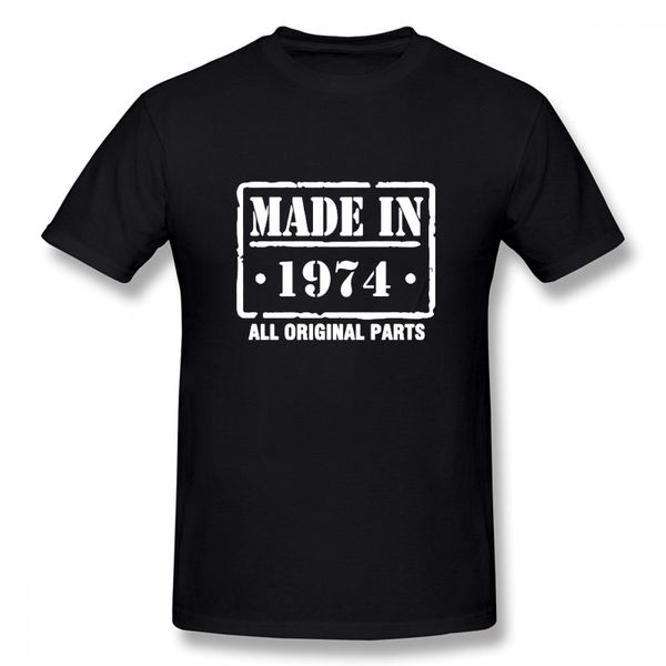 

made in 1974 new funny t shirt men short sleeves hip hop oversized o-neck t shirts sport hooded sweatshirt hoodie