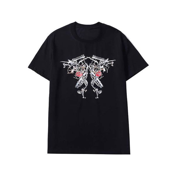 

2021 new pringting tee cotton summer street skateboard mens t-shirt men women short sleeves casual tee size s-xxl, White;black