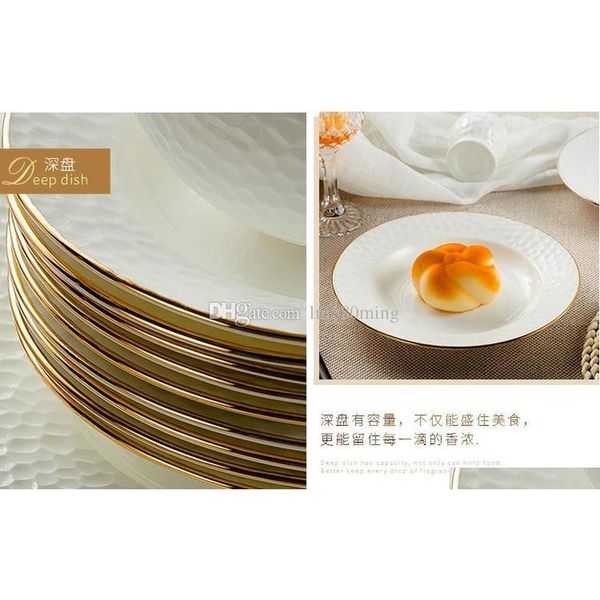 

bone china full set tableware wholesale dish dishes ceramic 28 heads chinese idea artifical water cube fac jllhir dayupshop