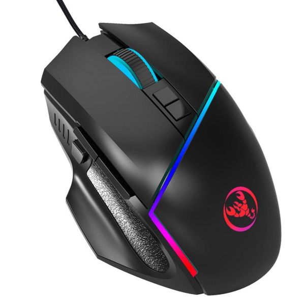 

a876 wired mouse gaming ergonomic mouse usb computer gamer mice with 7 led backlight for pc laptop