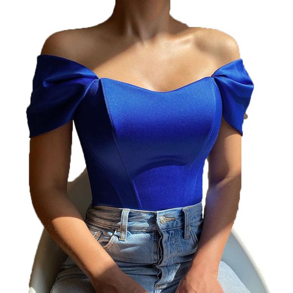 

new fishbone corset tube vest women's tanks one-shoulder women, White