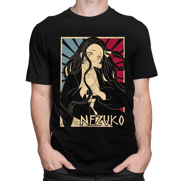 

ретро demon slayer tshirt nezuko kamado pre усадке с коротким рукавом kimetsu нет yaiba tee tops мерч подарков толстовка с капюшоном hoodie