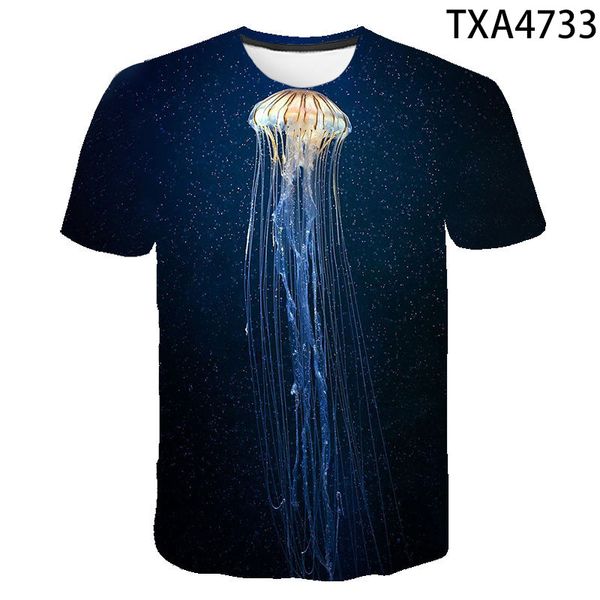 

new jelly fish boy girl cool 3d print shirts harajuku humor kawaii men clothing