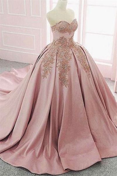 

new ball gown quinceanera dresses 2020 beaded appliques sweet 16 dresses plus size formal evening prom gowns party qc1542, Blue;red