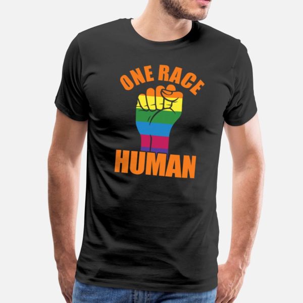 

один race human лгбт-права человека тенниска crewneck hiphop плюс размер tracksuit толстовка толстовка