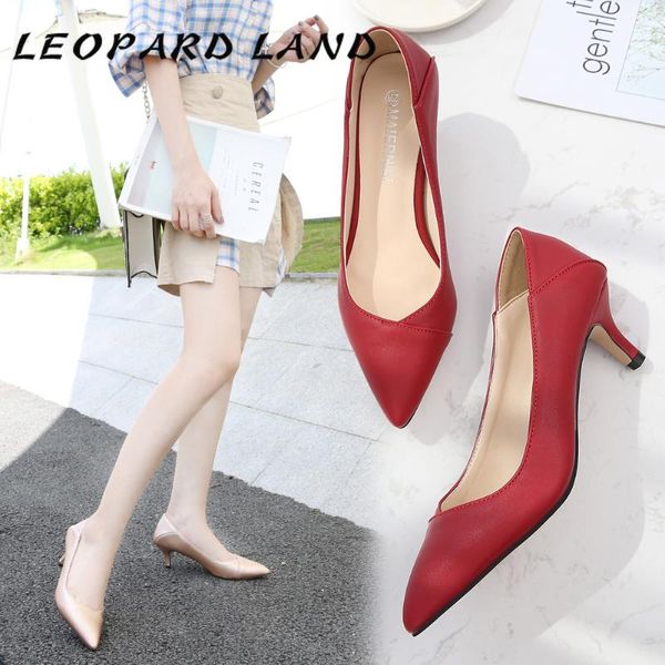 

dress shoes leopard land 2021 fashion women's casual comfortable fine pointed manufacturers pumps wz, Black