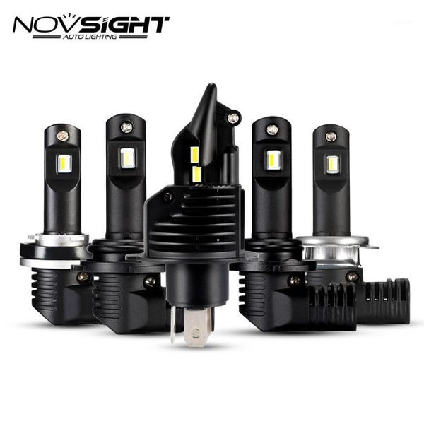 

car headlights novsight mini super led h4 h7 headlight bulbs h11 h8 9005 9006 50w 10000lm 6500k white design auto lamps1