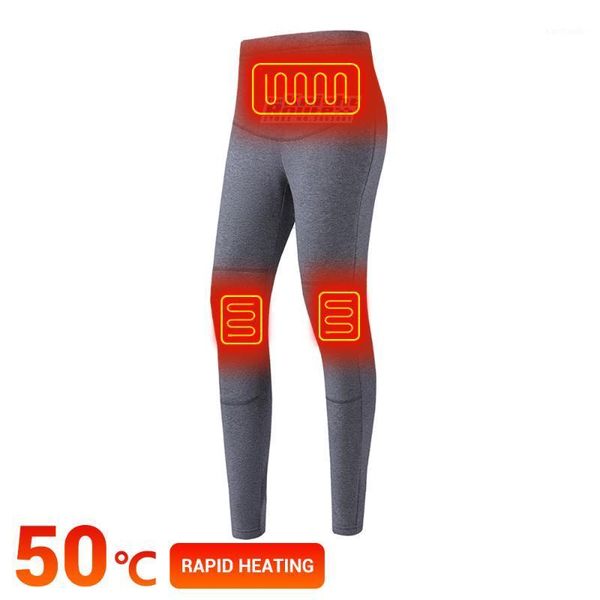 

skiing pants winter heated women's ski for women electric usb battery powered thermal underwear fleece heating warm suit1