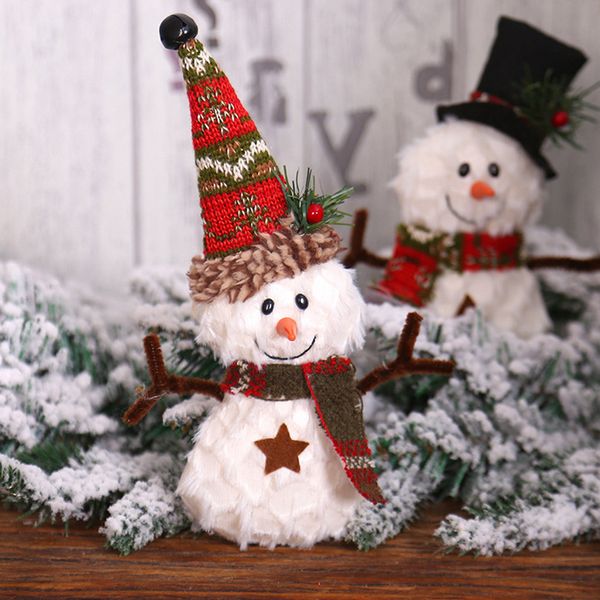

newsanta claus snowman elk dolls ornaments merry christmas favor party decorations for home new year gift #3