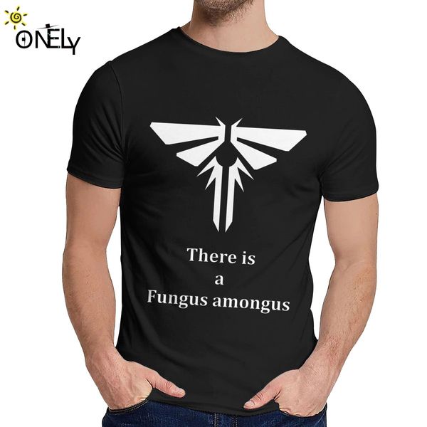 

спорт мужской t shirt последний из нас светлячки логотип хороший хлопок популярные классический круглый шею ретро с коротким рукавом