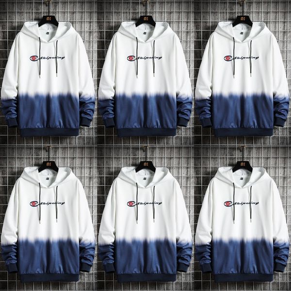 

2020 autumn coat hoodiehoodie hoodienew men's hooded sweater leisure trend students loose coat handsome trend lovers hoodie 9dty1, Black