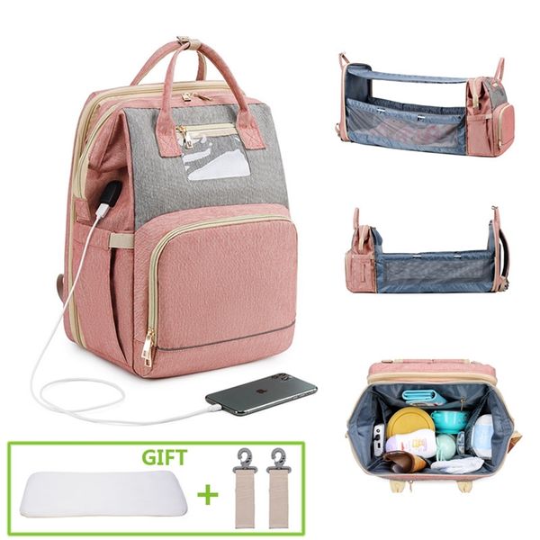 

diaper bag moms and dads backpack multifunctional baby bed bags maternity nursing handbag stroller bag drop ship lj200827