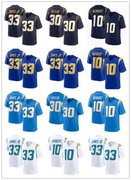 

men women youth los angeles chargers 33 derwin james 10 justin herbert 30 austin ekeler football jerseys, Black;red