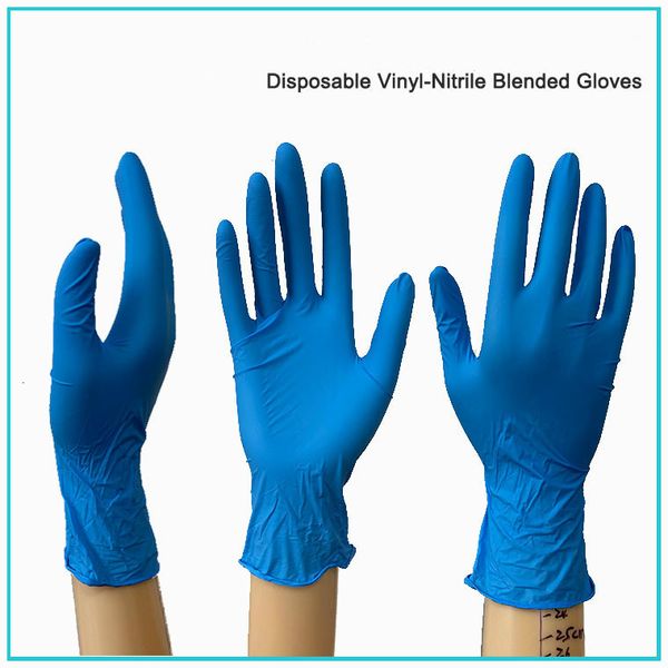 

powder protective pvc nitrile synthetic (non latex) 100pcs/box disposable gloves