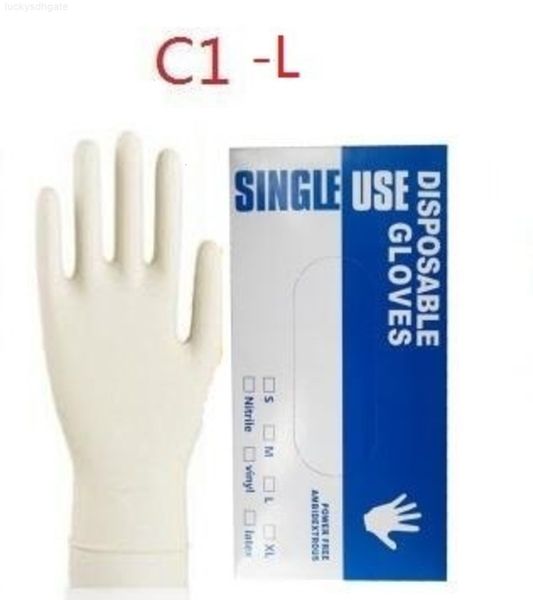 

glove protective rubber nitrile gloves latex 100pcs/lot disposable pvc safet khho1