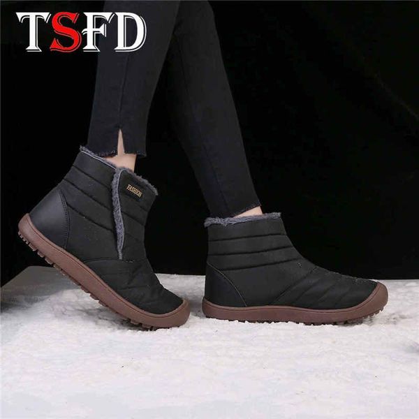 

boots keep warm safety shoes man plus size winter black high 2021 fashion couple footwear plush male snow boot b9