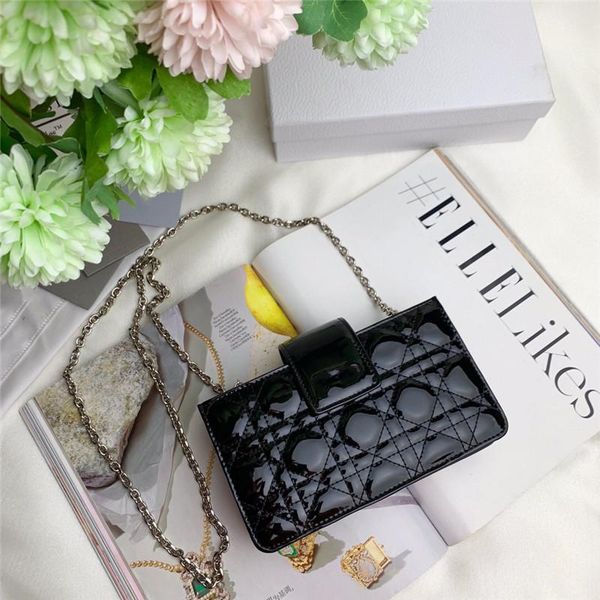 

luxury fashion flip bag small handbag ladies famous brand designer messenger bag ladies shoulder bag sheep leather 2020 chain ladies handbag, Black;red