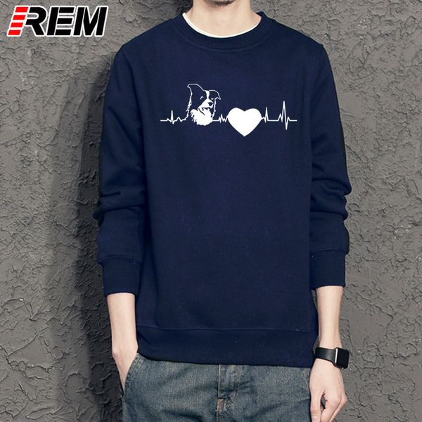 

rem красота длинным рукавом колли gut черный толстовки, sweatshirs взрослые hop сыпучие печать круглый воротник толстовка с капюшоном толсто