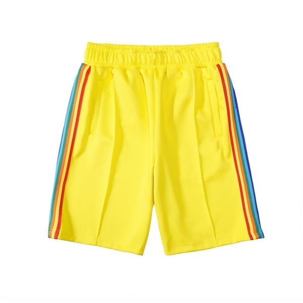 

2020 casual beach shorts mens womens designer short pants clothes letter printing rainbow strip webbing casual five-point, White;black