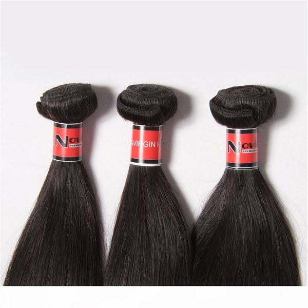 

2017 new arrival brazilian virgin hair silky straight 100% human hair weave bundles unprocessed peruvian remy wavy hair extensions 3pcs lot, Black