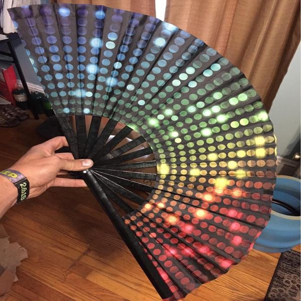 

party favor bamboo folding fans home decoration colourful handheld fan art craft gift wedding dance hand