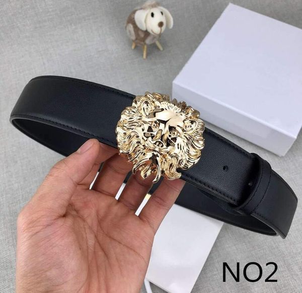 

popular designer belts luxury belts mens woman stylish brand belt casual lion smooth buckle belt width about 38mm excellent quality with box, Black;brown