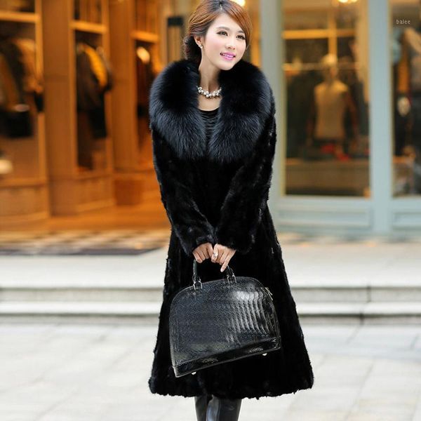 

new style womens winter parka women fahion warm faux fur long coat jacket natural color faux fur plus size causl parka outwear1, Black