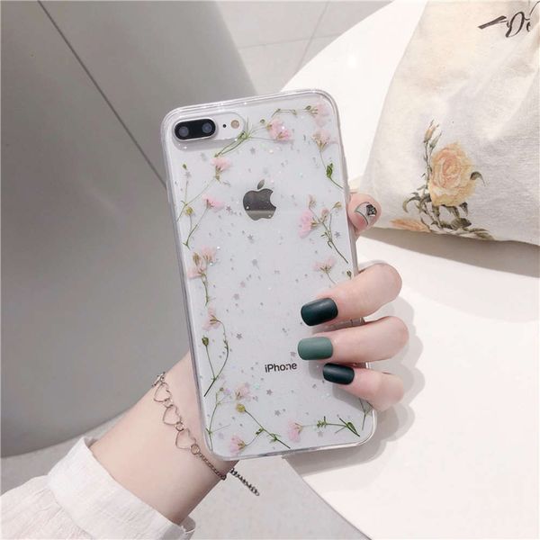 

qagykz case provid bright purple for vip, vip 7 xs max xr 6 6x8 s plus provid real dry flower case and transparent tpu soft caselk