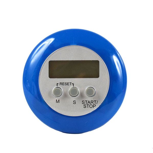 

10pcs mini portable lcd round digital timers kitchen egg sport satch alarm clock countdown electronic digit timer wholesale f wmthod