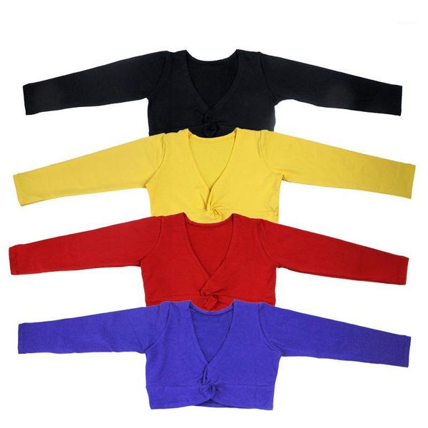 

girl baby clothing girls ballet sweater kids gymnastics leotard long sleeve jacket wrap sweater coat ballet dance leotards1, Black;red
