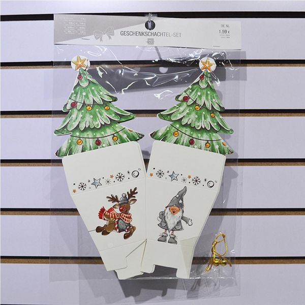 

yoriwoo 2pcs санта-клауса рождественский подарок бумажный мешок xmas tree конфеты мешок wedding с рождеством украшения для дома 2020 новый г