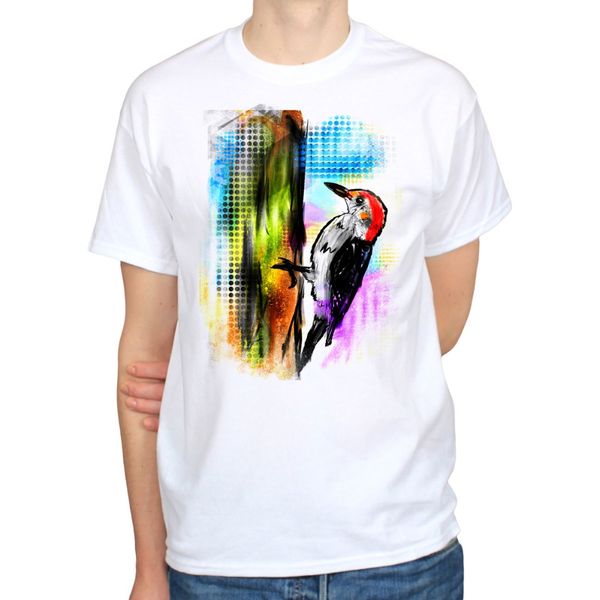 

горячая продажа психоделической дятел цвета птица art природа hipster mens t shirt тройник тройник рубашка спорт с капюшоном толстовка толст