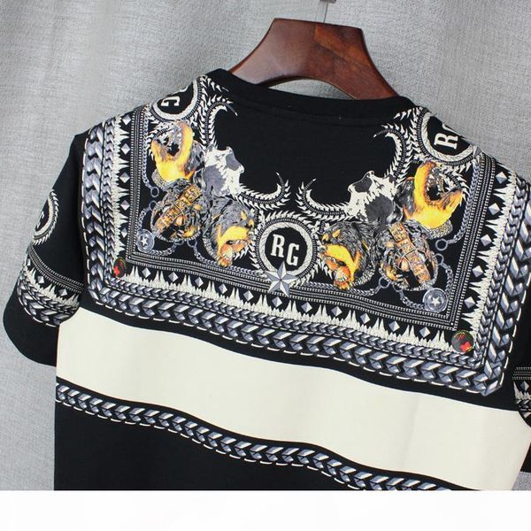 

2017 модный бренд мужские футболки мужчины с коротким рукавом рубашка повседневная футболка tee tops мужские с короткими рукавами печать соб, White;black