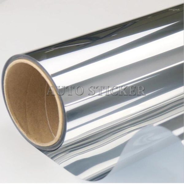 

car sunshade window glass film one way mirror silver insulation stickers 50cm*300cm solar reflective home decoration bedroom1