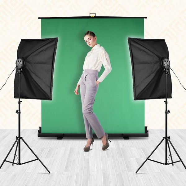 

professional studio pgraphy light kit including 50 * 70cm softboxes 4-in-1 light socket bulbslight standcarry bag