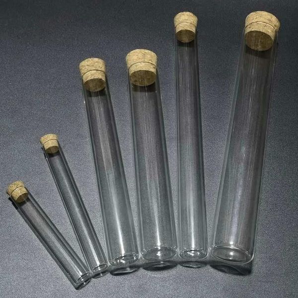 

12pcs/lot 20*200mm glass test tube flat bottom with cork ser spring q bbygda