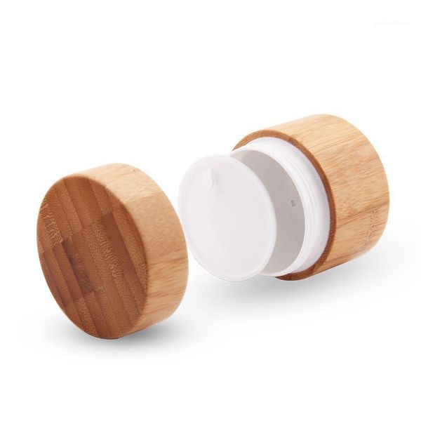 

storage bottles & jars 150g bamboo cosmetic jar wooden cream with inner pp plastic1