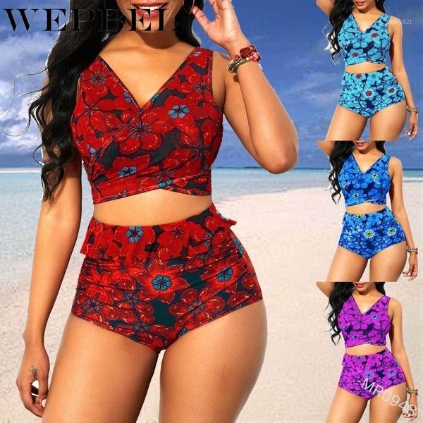 

women's swimwear wepbel women sunmmer style bikinis set swim suit two-piece suits beach wear lace-up reffles1, White;black