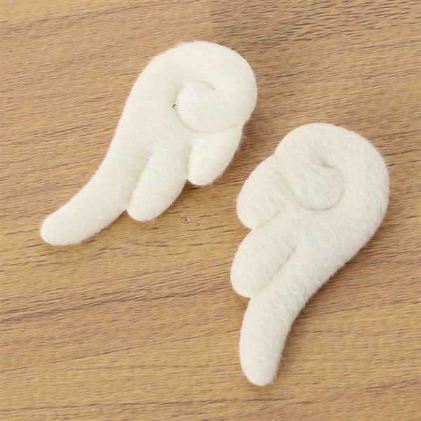 

1 pair baby girls party decorative hair dress hairpins angel wings non slip plush headdress hair clips barrettes for girls a35 wmtaba