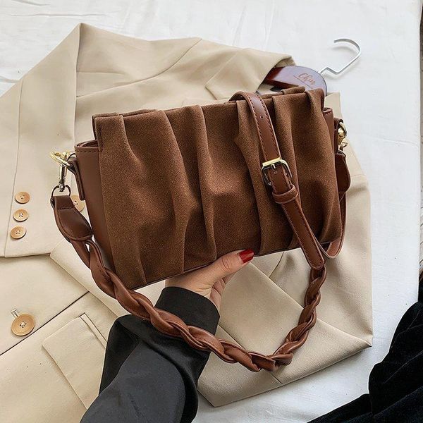 

fashion small crossbody bags for women 2020 winter shoulder bag female designer handbags and purses women's folds hand bag 6473