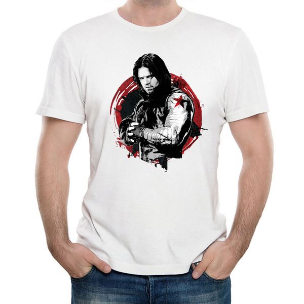 

winter soldier character and emblem graphic summer fashion funny short sleeve casual tees love hooded sweatshirt hoodie men t shirt