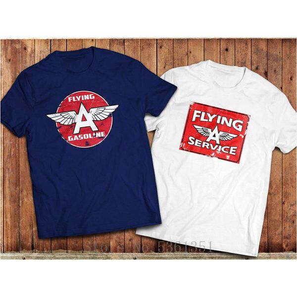 

2019 vintage men 'flying a' , retro gas, petrol brand logo , custom oil, car motorsport made summer hoodie designers t shirts swea