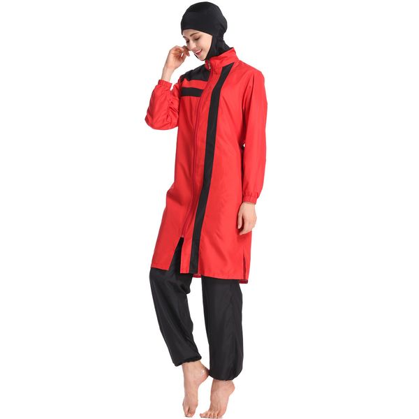 

2021 new female paul swimpants with a hood three elegant temperament pieces fashion beachwear swimsuit 0oga, Red