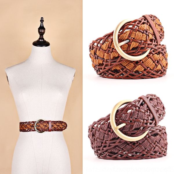 

fudce spring and paper new pikang summer woven for women's new pikang paper summer decoration fashion belt wide belt e1hia, Black;brown