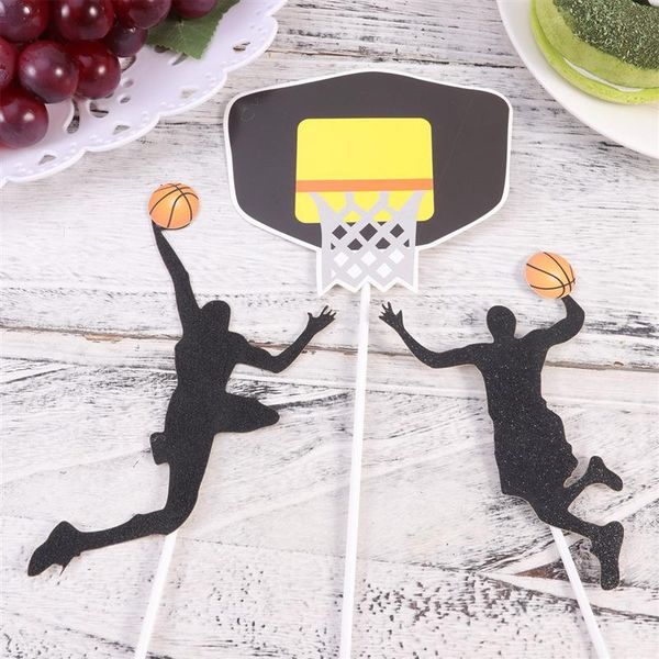 

25pcs basketball theme cake ers cupcake picks glitter decorative party supplies cupcake ers cake decor for festival a35 wmtgdo