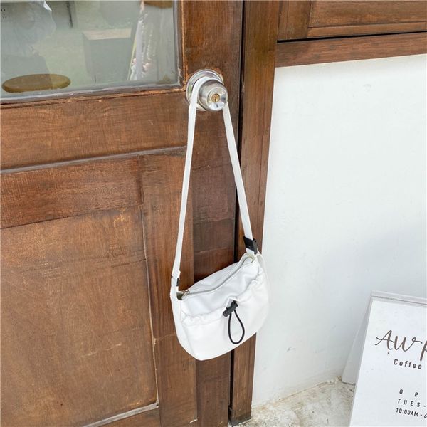 

new korean 2020 women's crossbody fashionable zipper open shoulder soft face casual solid color small bagshoulder bag small square bags